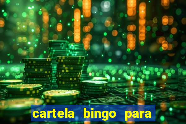 cartela bingo para cha de cozinha imprimir gratis